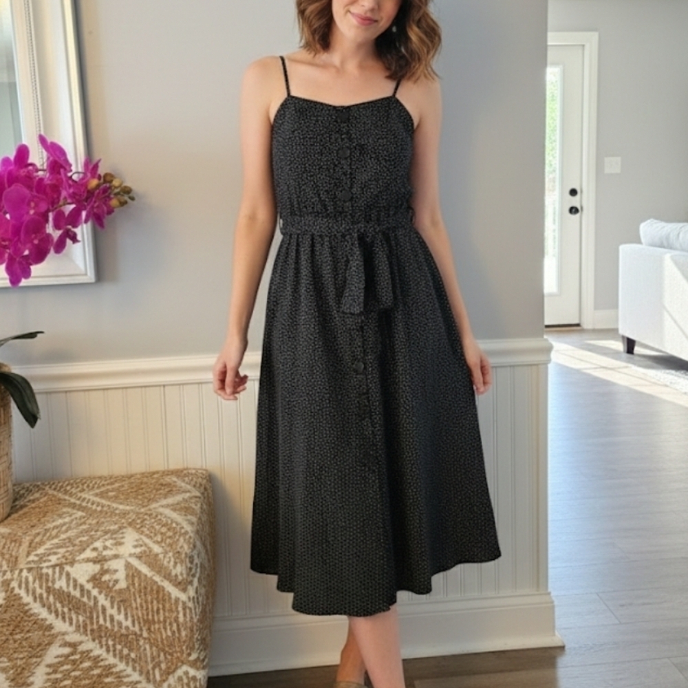 Express Black Strapless Dress